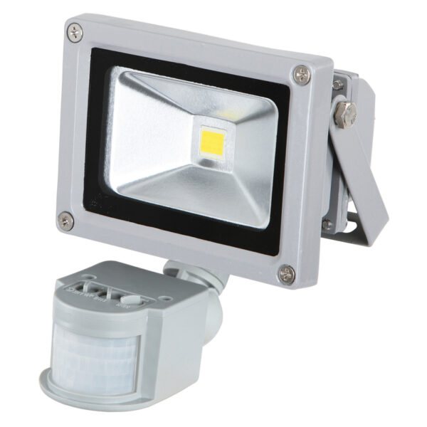 Kerbl LED Außenstrahler mit Bewegungsmelder, 30 Watt LED = 2400 Lumen, entspr. ca. 135 W Halogen