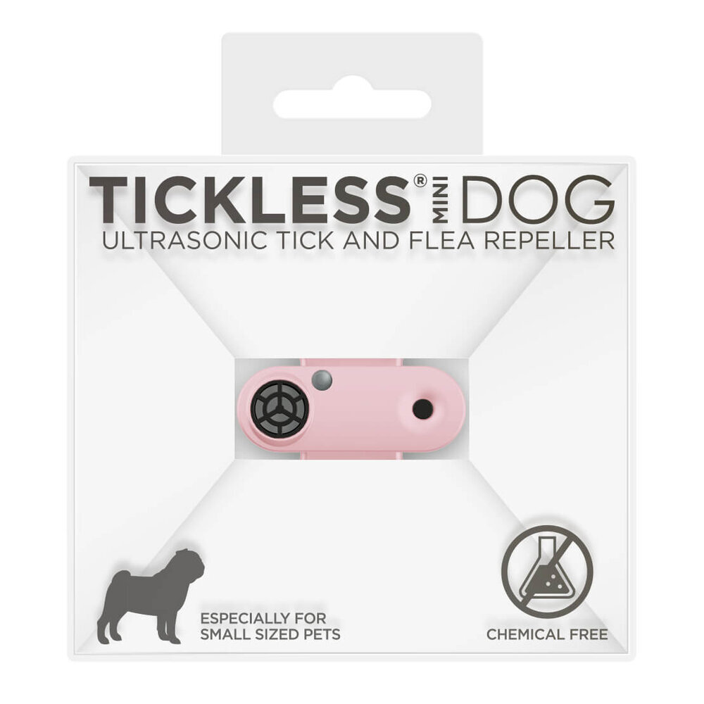 Tickless Mini Pet Ultraschall Zeckenschutz für kleine Hunde, babyrosa