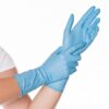 100x HYGOSTAR® Nitril-Einmalhandschuh SAFE LONG, Nitrilhandschuhe 5...