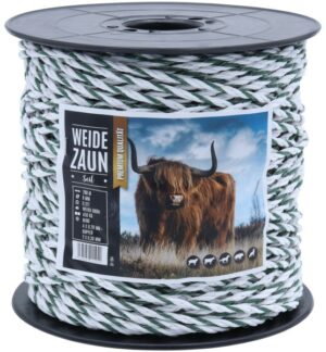 Weidezaunseil EXPERT 200m, 6mm, 4 x 0,20 Niro + 2 x 0,30 Kupfer, we...