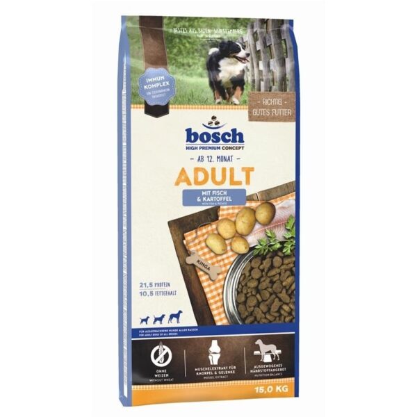 Bosch Adult Fisch & Kartoffel Hundefutter, 15 kg